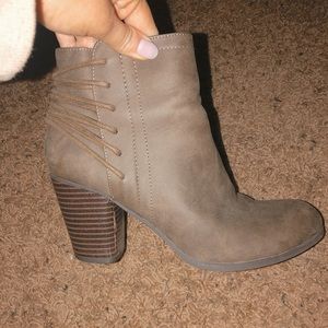 Suede booties